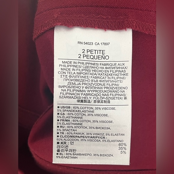 Women’s Banana Republic Rich Burgundy Midi Elegant Bodycon Dress - Picture 11 of 14